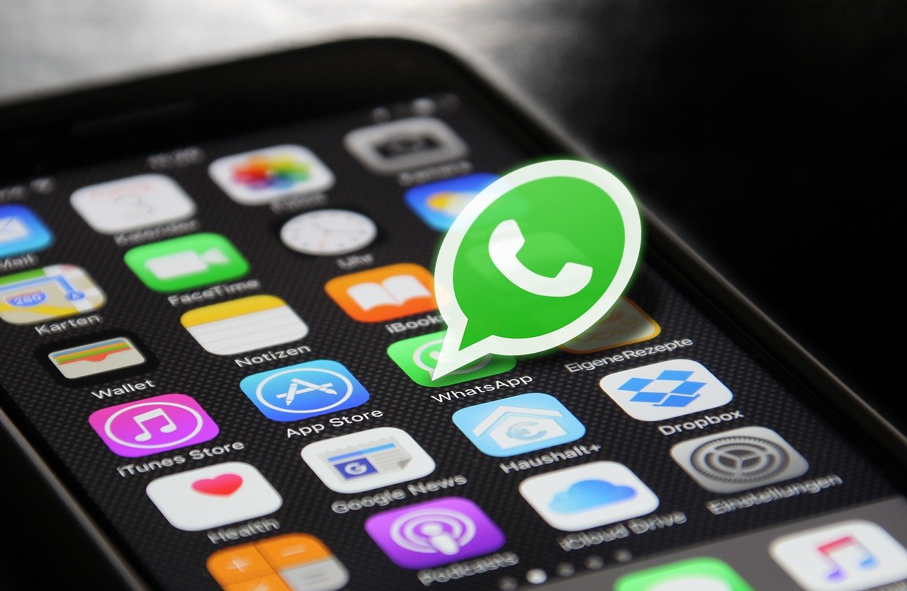 Social media applications on a phone